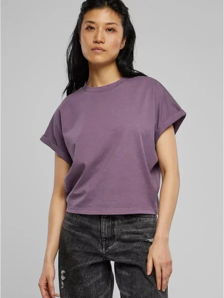 Urban Classics Tricou mov liliachiu negru