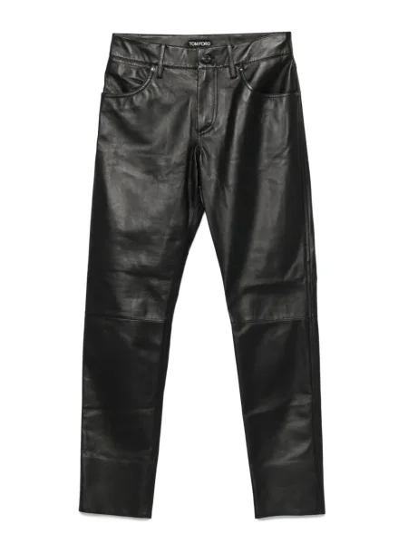 Pantaloni Tom Ford din piele negru