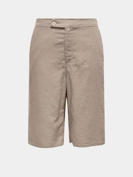Шорти Only льон/віскоза бежевий