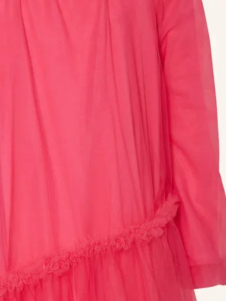 Monnalisa Sukienka Tiulowa Z Falbankami pink różowa