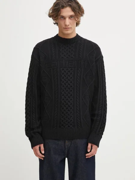 Carhartt WIP pulover Shawn Sweater negru