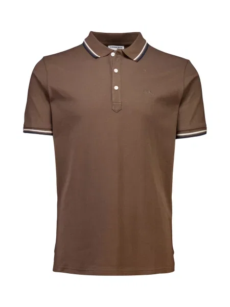 Lindbergh Tricou bleumarin / ciocolatiu alb