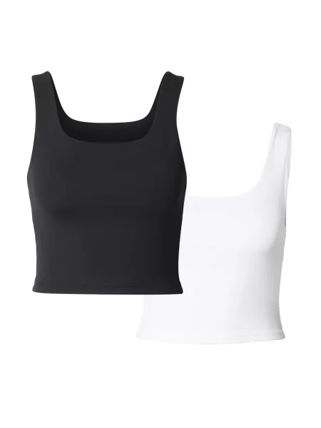 Urban Classics Top negru alb
