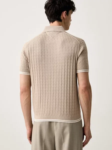 Tommy Hilfiger polo swetrowe beżowa