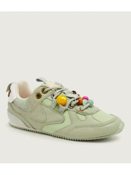 Kurt Geiger Teniși din piele Kurt Bead Slim verde