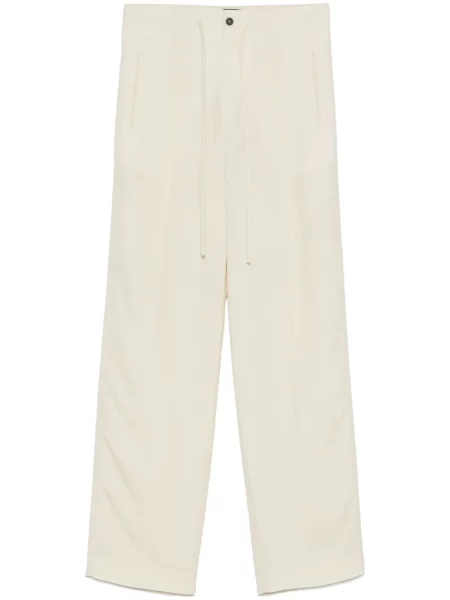 Spodnie Frenken z wysoką talią białe
