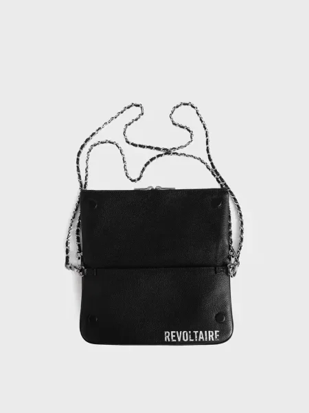 Шкіряний клатч Zadig&voltaire чорний