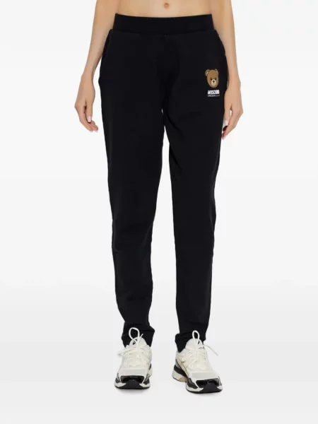 Ursuleț de pluș pantaloni Moschino alergare negru