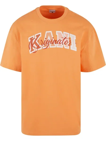 Karl Kani Tricou Serif Originator portocaliu caisă / portocaliu homar / rosé alb