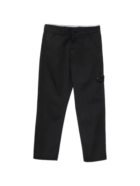 Pantaloni Stone Island cu strasuri negru