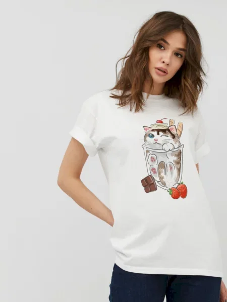 Футболка Yappi белая
