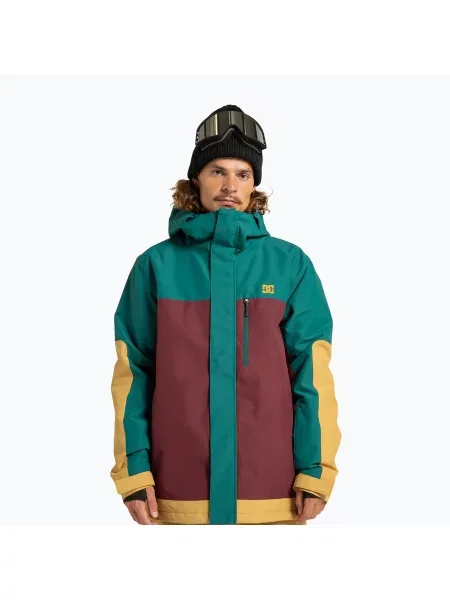 Мъжко яке за сноуборд DC Defiant wine зелено