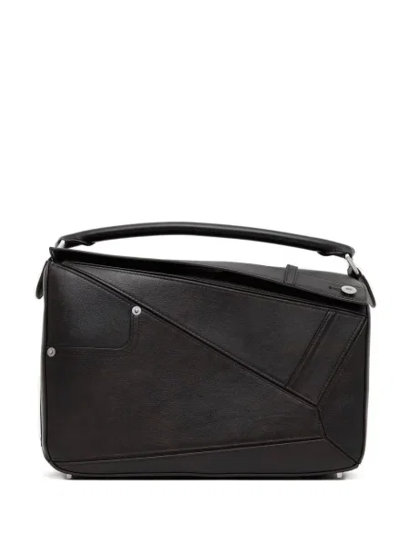 Geantă Loewe cu imprimeu geometric maro