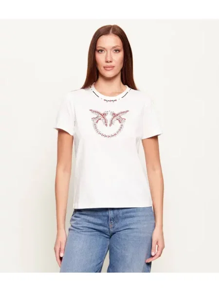 Pinko Tricou FIDENZA alb