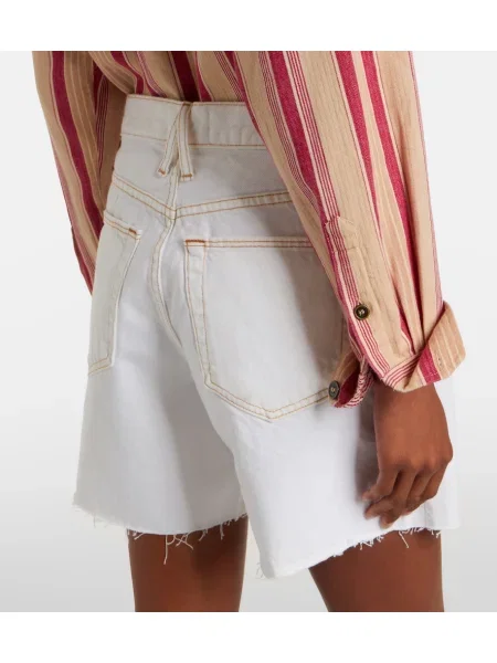 Pantaloni scurți din denim Slvrlake alb