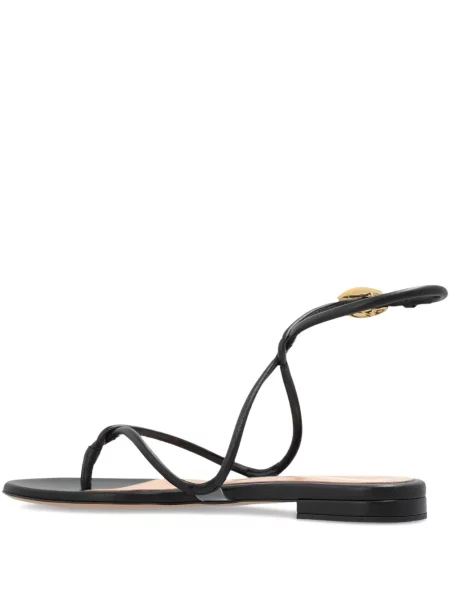Sandale Gianvito Rossi fără toc negru