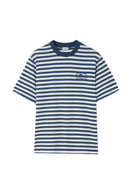 Tricou Burberry cu dungi albastru