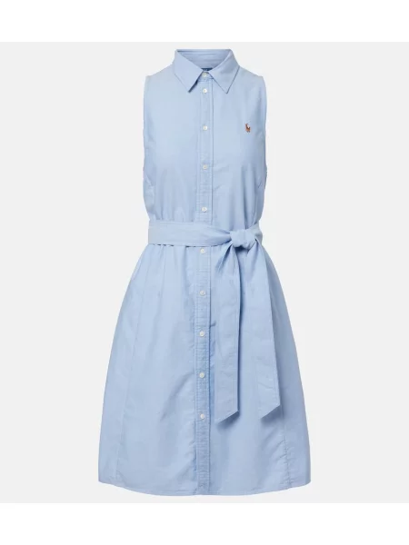 Rochie tip cămașă Polo Ralph Lauren de costum albastru