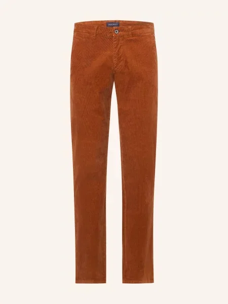 Strokesman's Kordové Kalhoty Slim Fit hnědá