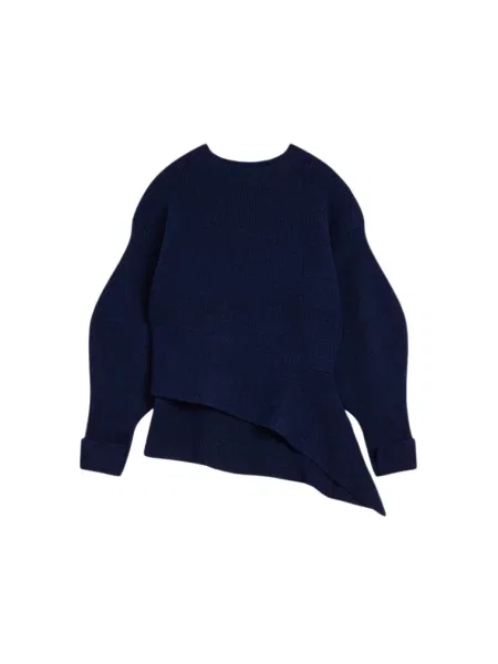 Sweter Givenchy wełniany asymetryczny niebieski