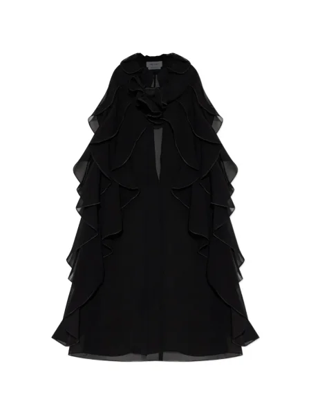 Top Alexander Mcqueen cu volane negru