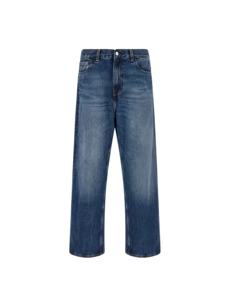Jeansy straight leg Carhartt Wip niebieskie