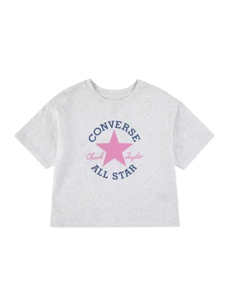CONVERSE Tricou albastru închis / amestecat / roz deschis gri