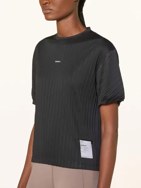 Satisfy Běžecké Tričko Auralite™ Pleated černá