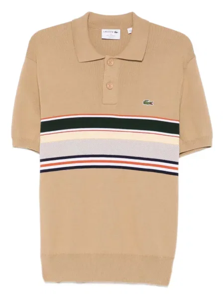 Scurt tricou Lacoste cu dungi