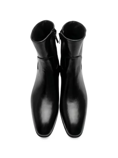 Botine Sangue din piele negru