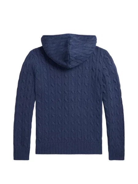 Bluza z kapturem dziecięca Polo Ralph Lauren niebieska