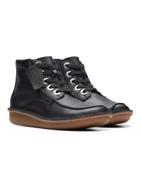 Buty do kostki Clarks skórzane czarne