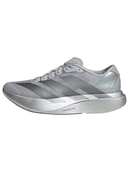 ADIDAS PERFORMANCE Bežecká obuv Adizero Evo SL tmavosivá / neónovo zelená / strieborná sivá