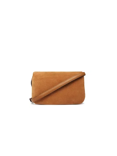 Karl Lagerfeld crossbody kabelka dámska semišová K/SIGNATURE hnedá