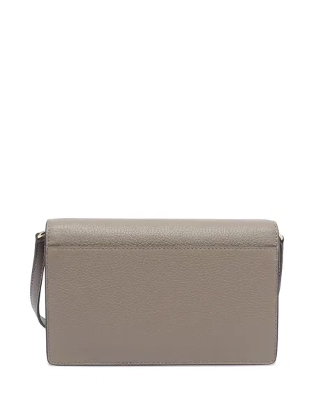 Koszulka Michael Michael Kors skórzana z falbankami garniturowa szara