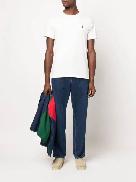 Siuvinėtos polo marškinėliai Polo Ralph Lauren žalia