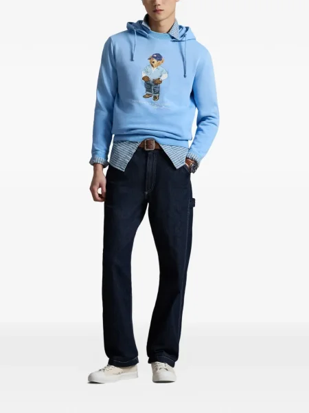 Кожени чорапи Polo Ralph Lauren с отворена пета с пейсли десен бяло