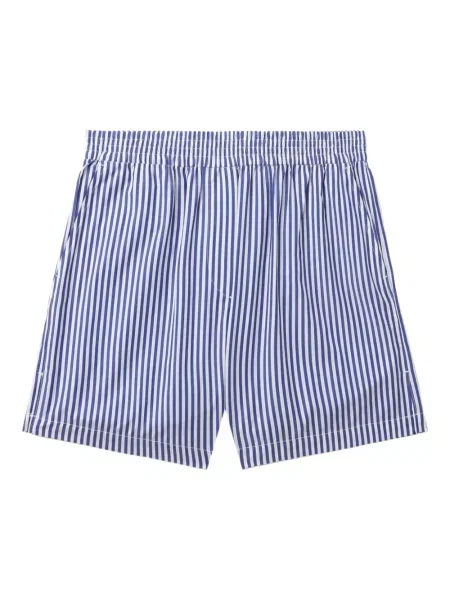 Pantaloni scurți Rag & Bone cu dungi albastru