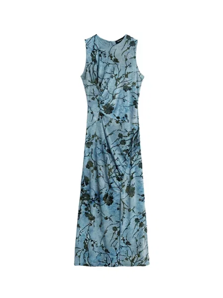 Desigual Rochie albastru / verde închis negru