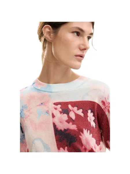Pulover Desigual roz