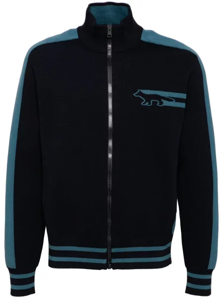 Pulover Maison Kitsune albastru