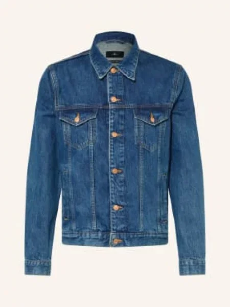 7 For All Mankind Kurtka Dżinsowa Perfect Jacket blau niebieska