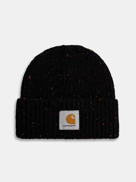 Kapa s dodatkom vune Carhartt WIP Anglistic Beanie crna