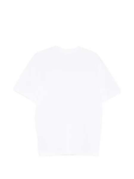 Scurt tricou Lacoste cu imagine alb