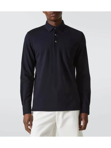 Polokošeľa Zegna modrá
