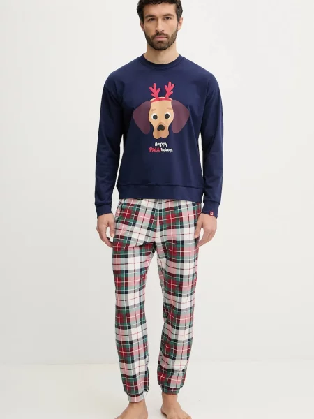 Pyžamo United Colors of Benetton tmavomodrá