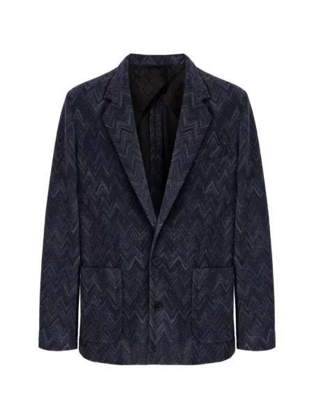 Geacă Missoni tricotate albastru