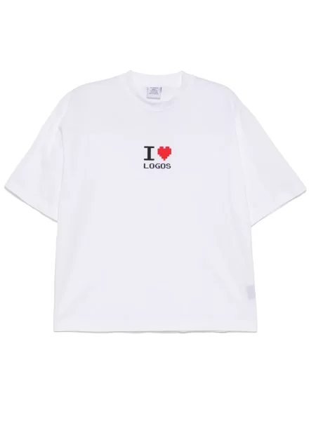 Tricou Vetements cu imagine alb