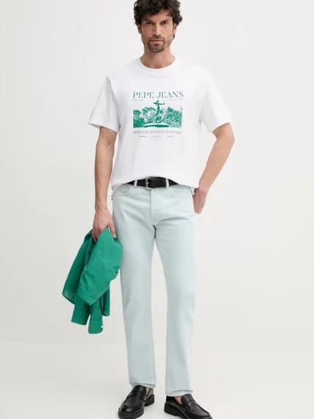 Tričko Pepe Jeans PATCH biela