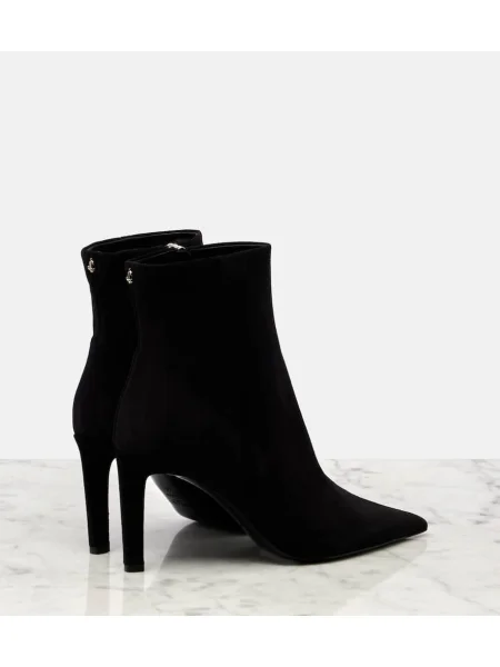 Cizme scurte Jimmy Choo din piele de căprioară negru
